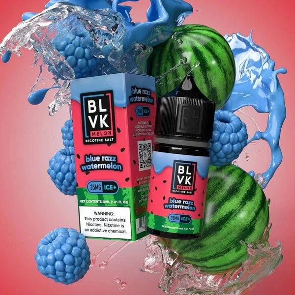 Blue Razz watermelon Ice-BLVK | Melon Series | 30Ml Vape Juice | 35Mg,50Mg | Vapeshopindia My Store