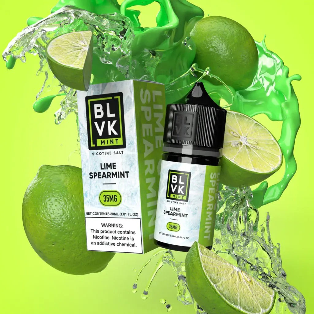 Lime Spearmint-BLVK | Mint Series | 30Ml Vape Juice | 35MG,50MG | Vapeshopindia My Store