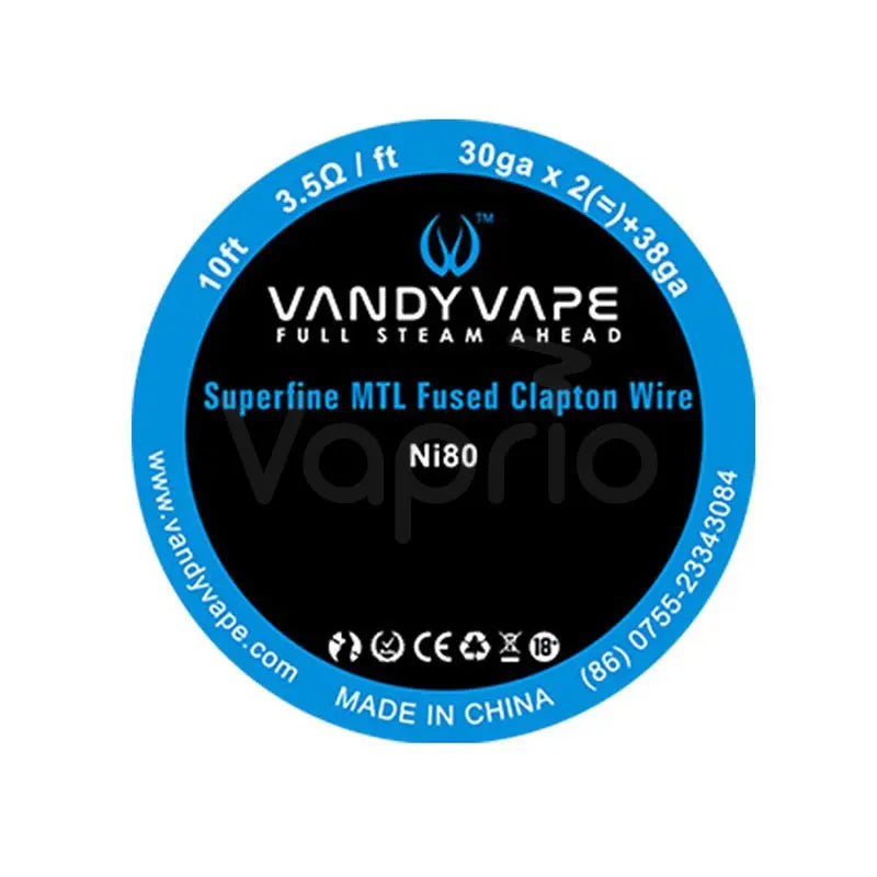Vandy Vape Superfine MTL Wire Spools - 10 FEET My Store
