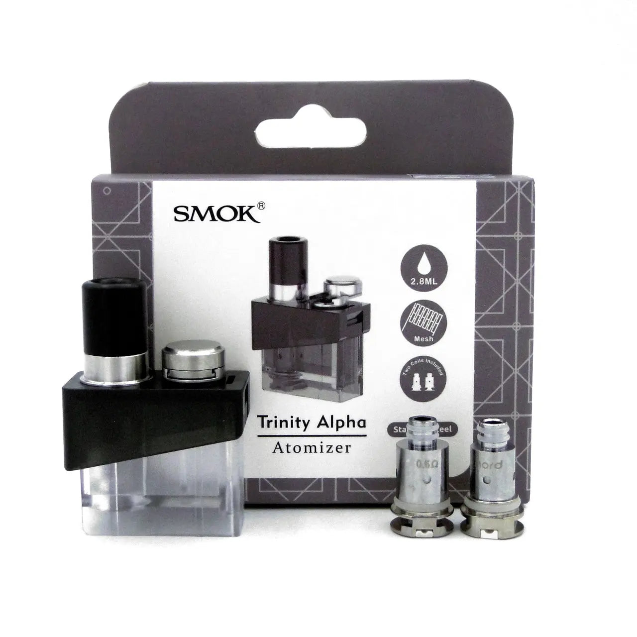 Smok Trinity Alpha Replacement Atomizer (Empty Pod + 2 Mesh Coils) My Store