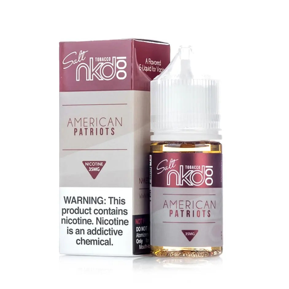 American Patriots - Naked 100 Salt | 30Ml Vape Juice | 35MG,50MG My Store