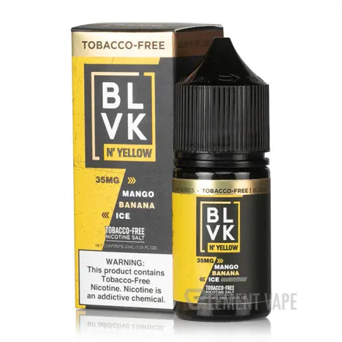 Mango Banana Ice - BLVK N' Yellow Salts | 30ML Vape Juice | 50MG My Store