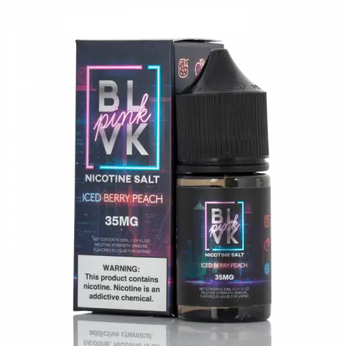 Iced Berry Peach - BLVK Pink Series Salt | 30ML Vape Juice | 35MG My Store