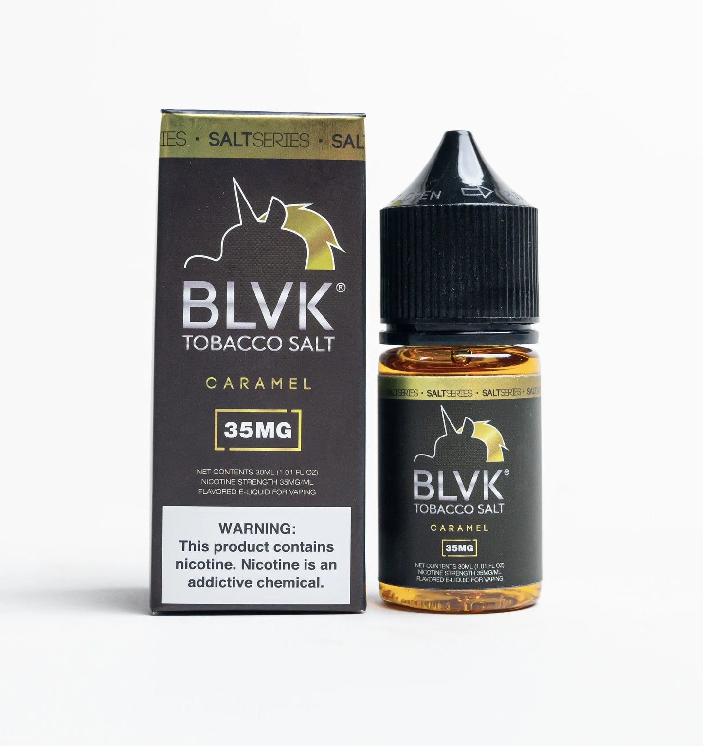 Tobacco Caramel Salt - BLVK Unicorn | 30ML Vape Juice | 35MG My Store