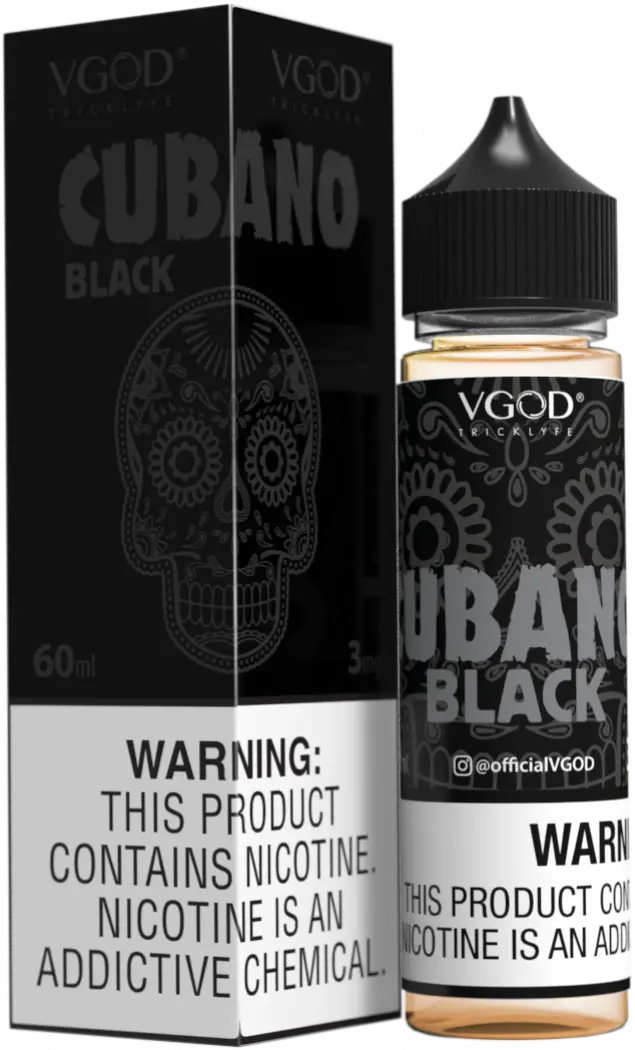 Cubano Black - VGod | 60ML Vape Juice | 3MG,6MG,12MG My Store