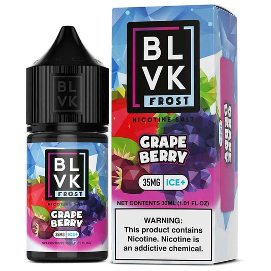 Grape Berry Ice - BLVK Frost Salts | 30ML Vape Juice | 35MG | Vapeshopindia  My Store