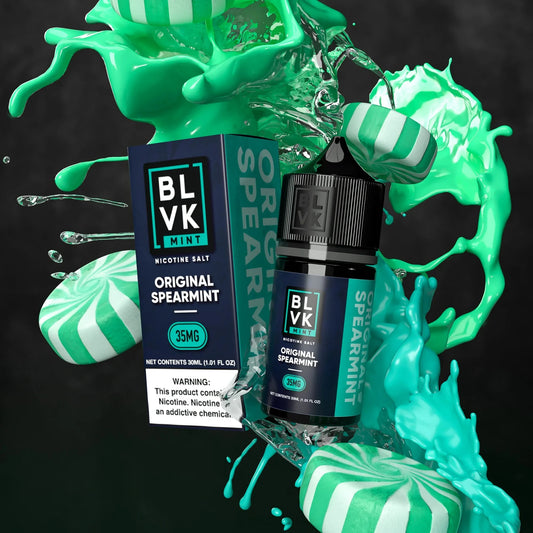 Original Spearmint-BLVK | Mint Series | 30Ml Vape Juice | 35MG,50MG | Vapeshopindia  My Store