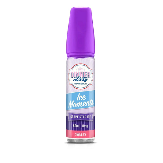 Grape Star - Dinner Lady Ice Moments | 60ML Vape Juice | 3MG, 6MG  My Store