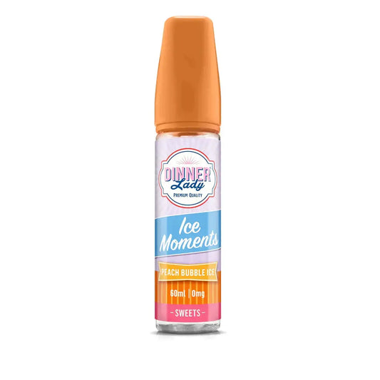 Peach Bubble - Dinner Lady Ice Moments | 60ML Vape Juice | 3MG, 6MG  My Store