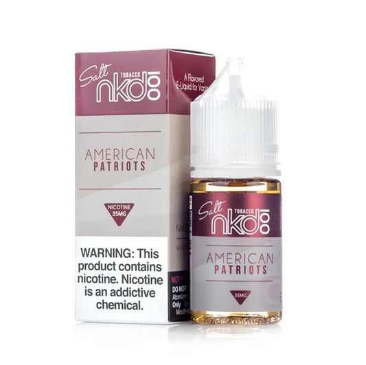 American Patriots - Naked 100 Salt | 30Ml Vape Juice | 35MG,50MG  My Store