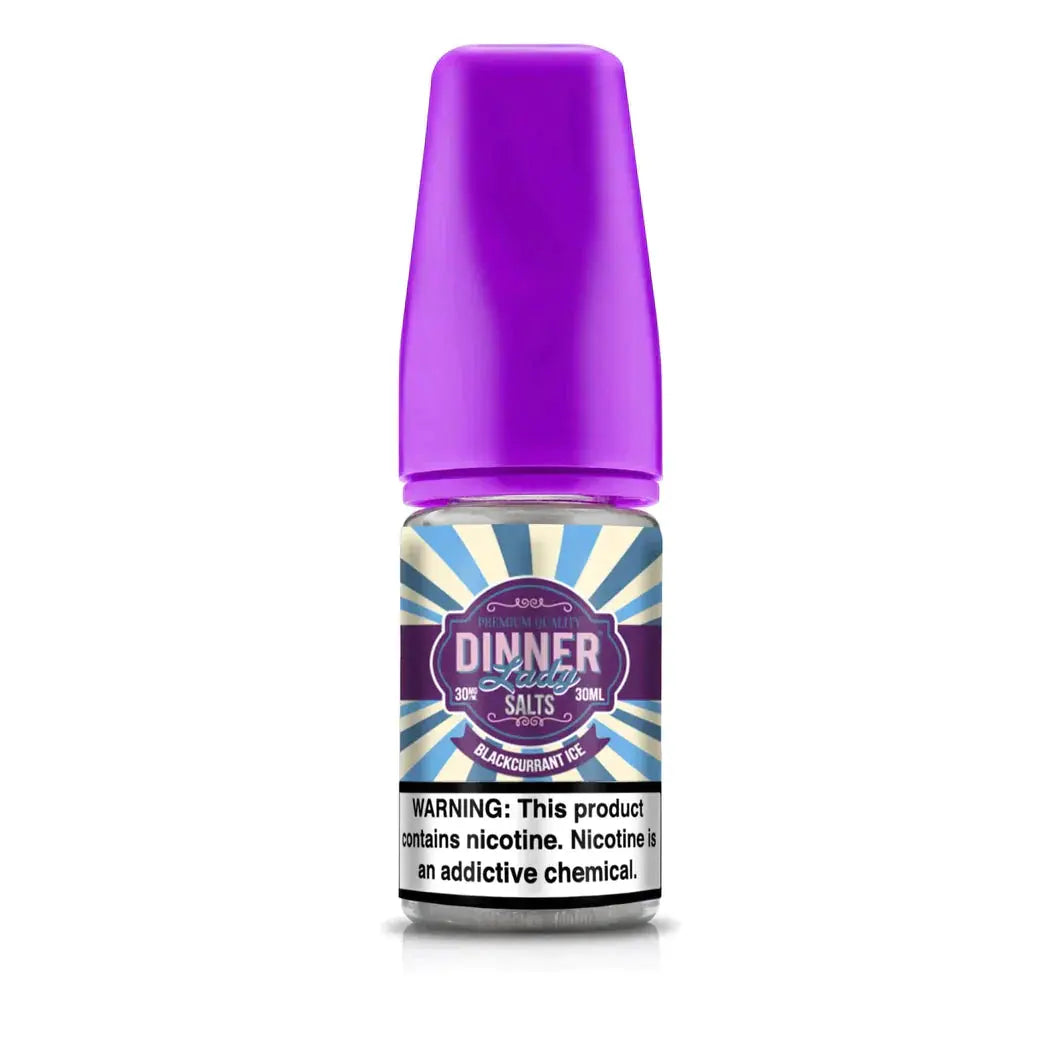 Blackcurrant Ice - Dinner Lady Salts | 30ML Vape Juice | 50MG  My Store