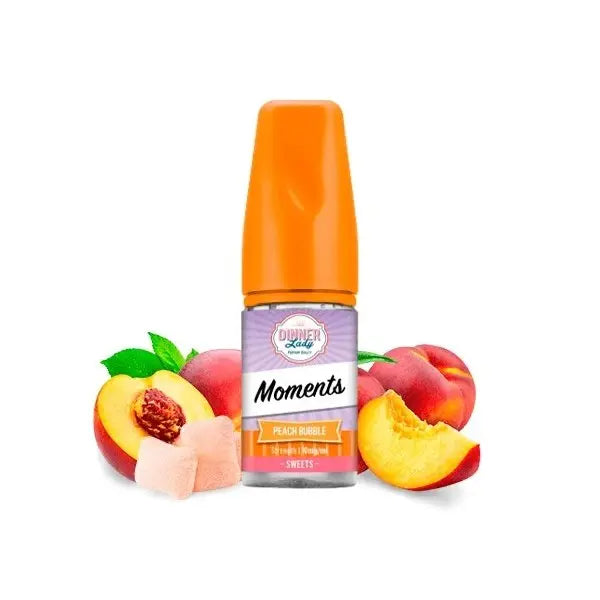 Peach Bubble - Dinner Lady Salts Ice Moments | 30ML Vape Juice | 30MG,50MG  My Store