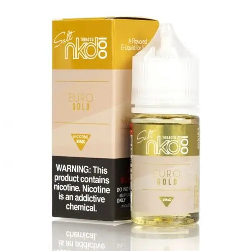 Euro Gold - Naked 100 Salt | 30Ml Vape Juice | 35MG,50MG  My Store