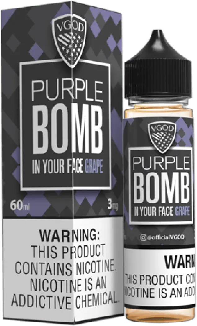 Purple Bomb Grape - VGod | 60ML Vape Juice | 3MG,6MG,12MG  My Store